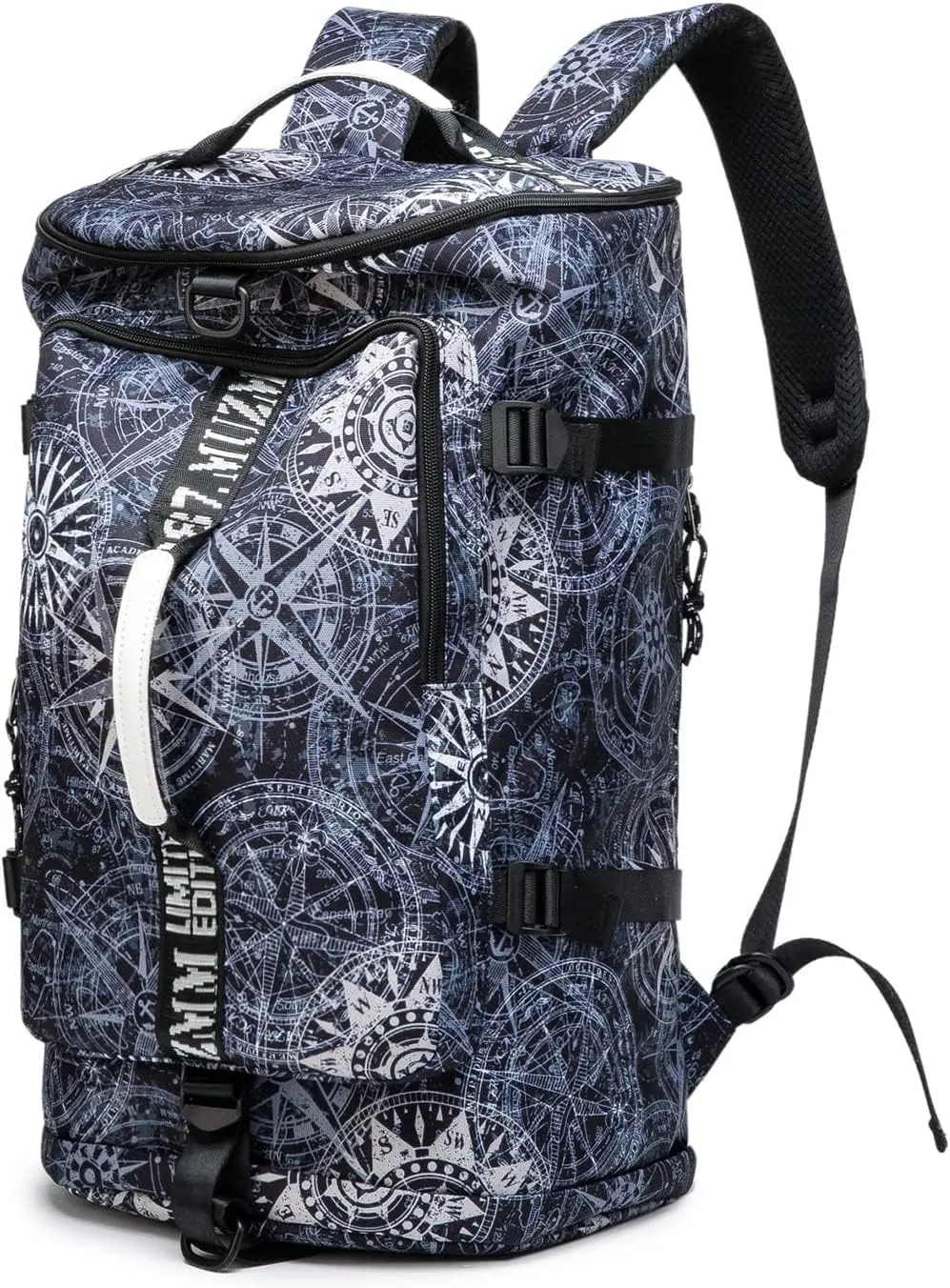 Gym Duffle Bag Waterproof black Laptop Backpack Suitable for Hiking, Fishing, Travel 40L Large Capacity Trendy Cool Lightweight Backpack for Men and Women