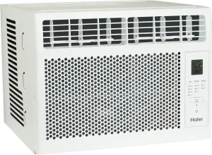 Haier Electronic Window Air Conditioner 6000 BTU, Efficient Cooling for Smaller Areas Like Bedrooms and Guest Rooms, 6K BTU Window AC Unit with Easy Install Kit, White