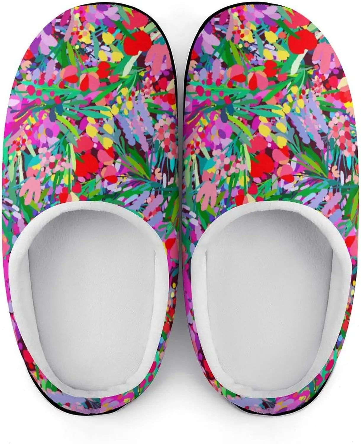 Halloween Party Green House Slippers For Woman Ladies Funny Memory Foam Bedroom Slippers Indoor Outdoor Slip-On Shoes