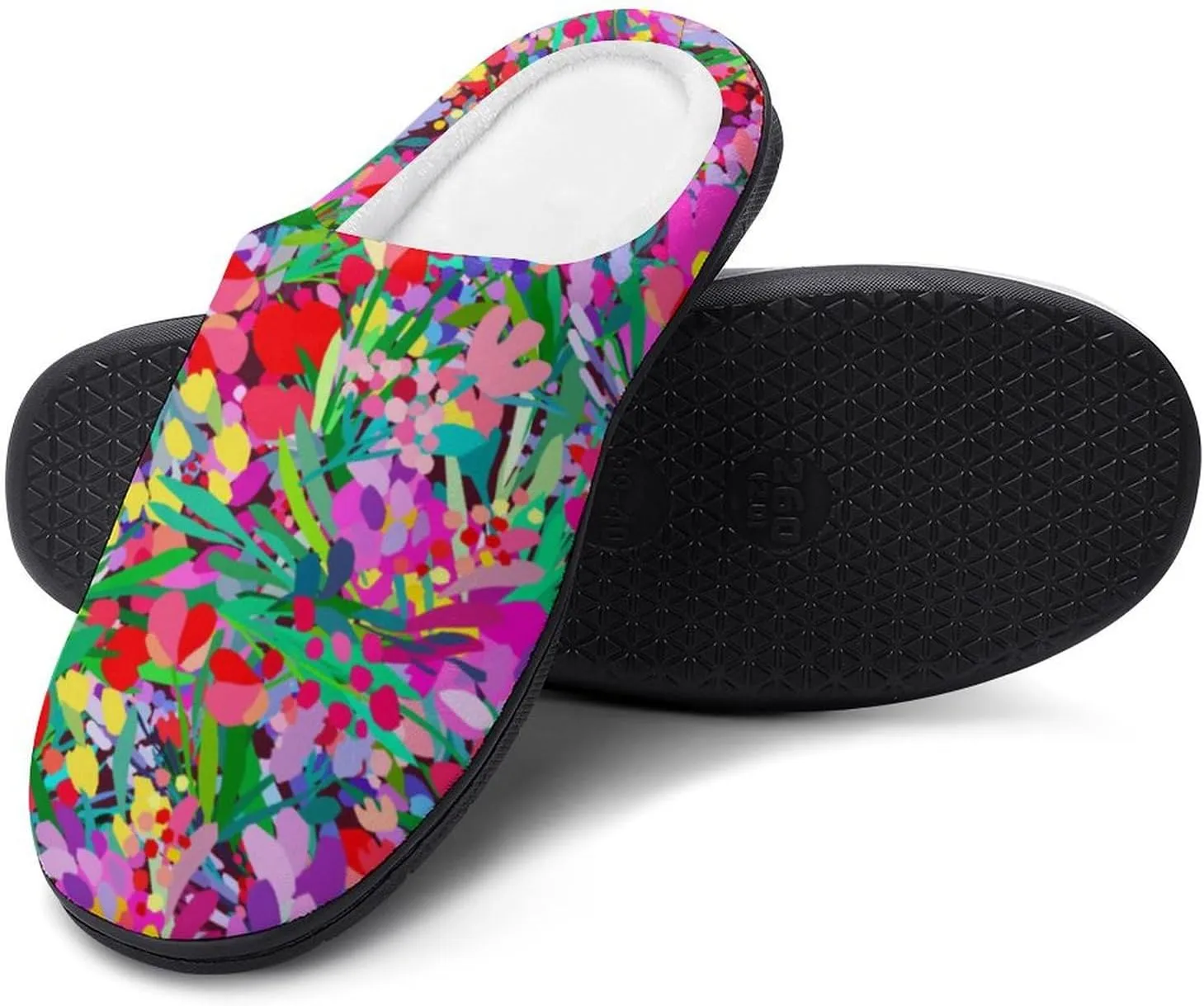 Halloween Party Green House Slippers For Woman Mens Funny Memory Foam Bedroom Slippers Indoor Outdoor Slip-On Shoes