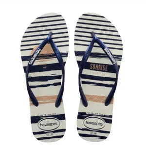 HAVAIANAS SLIM NAUTICAL - WHITE.NAVY.WHITE