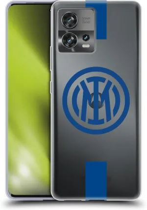 Head Case Designs Officially Licensed Inter Milan Stripes Logo Soft Gel Case Compatible with Motorola Moto Edge 30 Fusion