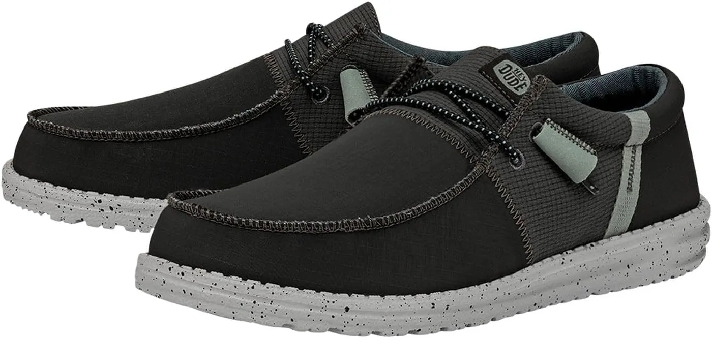 Hey Dude Men's Wally Kite Various Sizes and Colors | Men’s Shoes | Men's Lace-Up Loafers | Lightweight and Comfortable