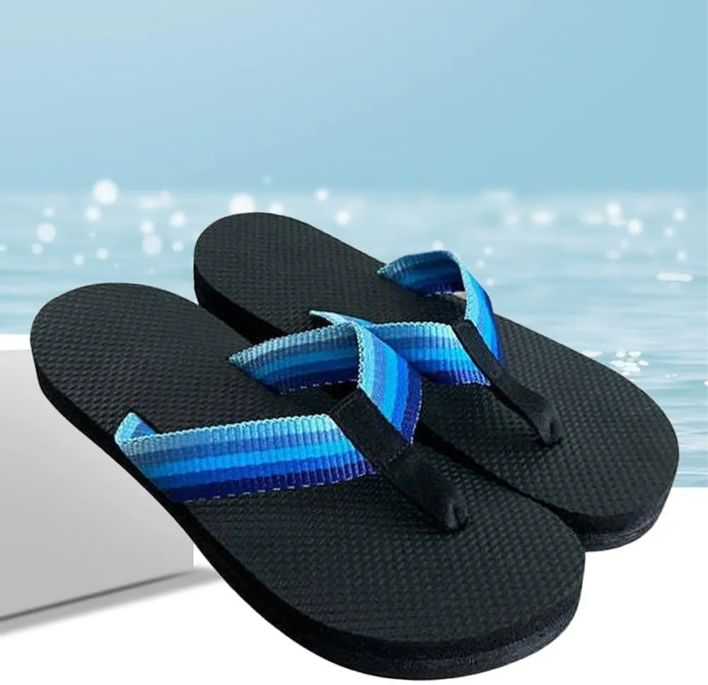 Hidden Pencil Flip Flops, Hidden Shaped Flops, Funny Print Flip Flop for Women Men,Creative Summer Beach Comfort Qui, Spoof Novelty Quick-Dry Slides(Blue,5-6 Women/4.5-5 Men)