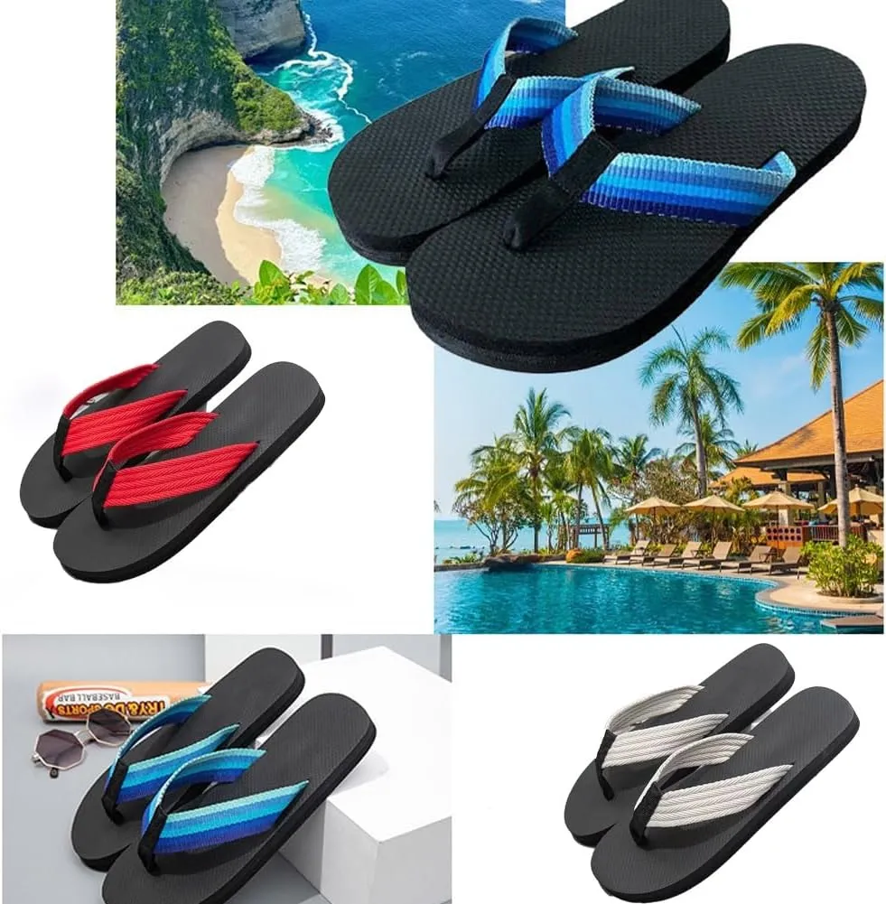 Hidden Pencil Flip Flops, Hidden Shaped Flops, Funny Print Flip Flop for Women Men,Creative Summer Beach Comfort Qui, Spoof Novelty Quick-Dry Slides(Blue,5-6 Women/4.5-5 Men)