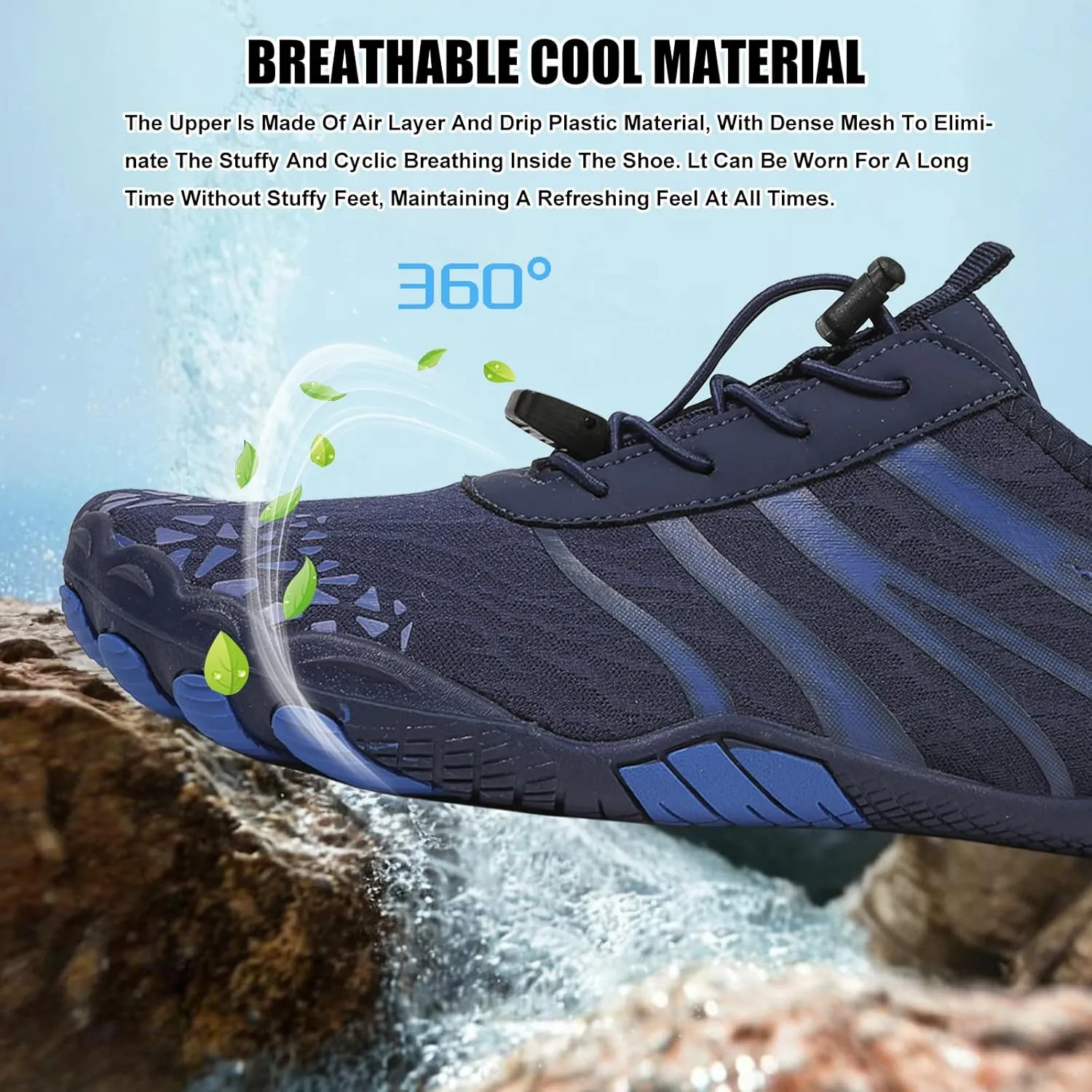 Hike Barefoot Shoes Women Men Pro Water Footwear Wide Toe Box Non-Slip Unisex Athletic Outdoor Running Shoes