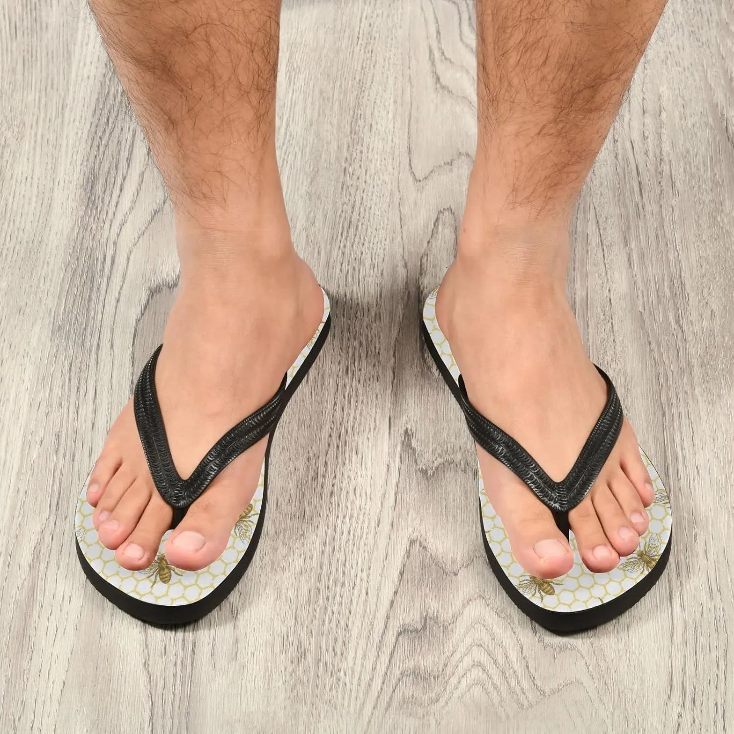 Honey Bee Combs Womens Flip Flops Summer Beach Sandals Casual Thong Slippers Comfortable Shower Slippers Non Slip Water Sandals shoes M