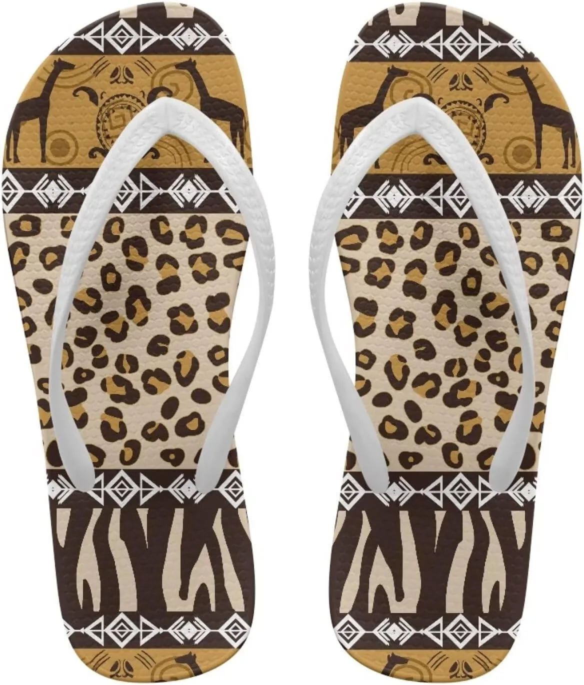Howilath Gothic Skull Print Women Flip Flops Pool Beach Thong Sandals Soft Bathroom Shower Shoes with Arch Support