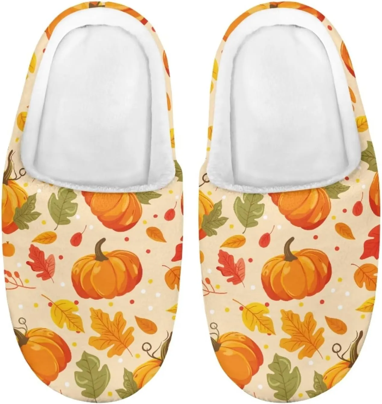 Howilath Maple Leaves Print Unisex Big Kids Little Kids Slippers with Non-slip Rubber Sole for Big Boys Girls