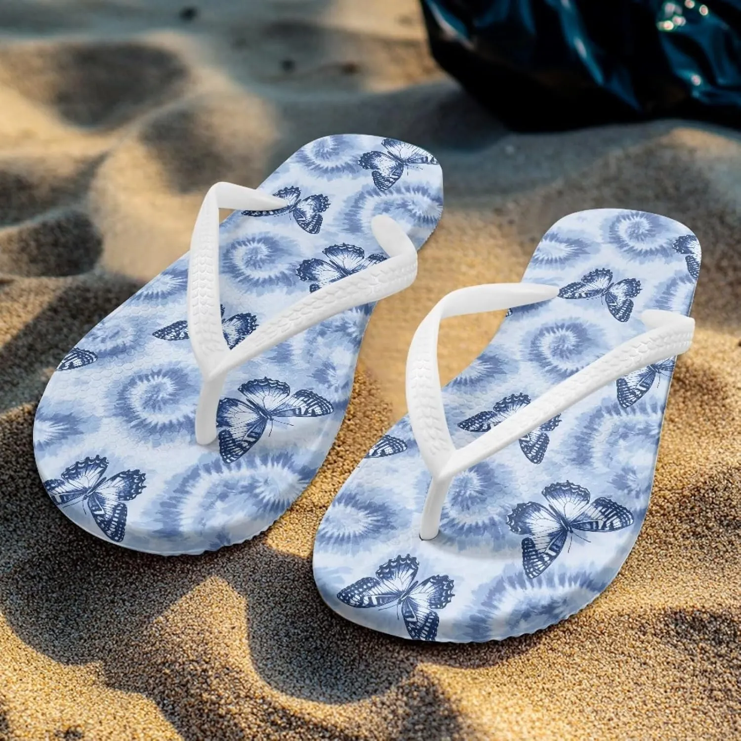 Howilath Women's Flip Flops Summer Travel Beach Slippers with EVA Sole Casual Non-Slip Thong Sandals Size 5-9