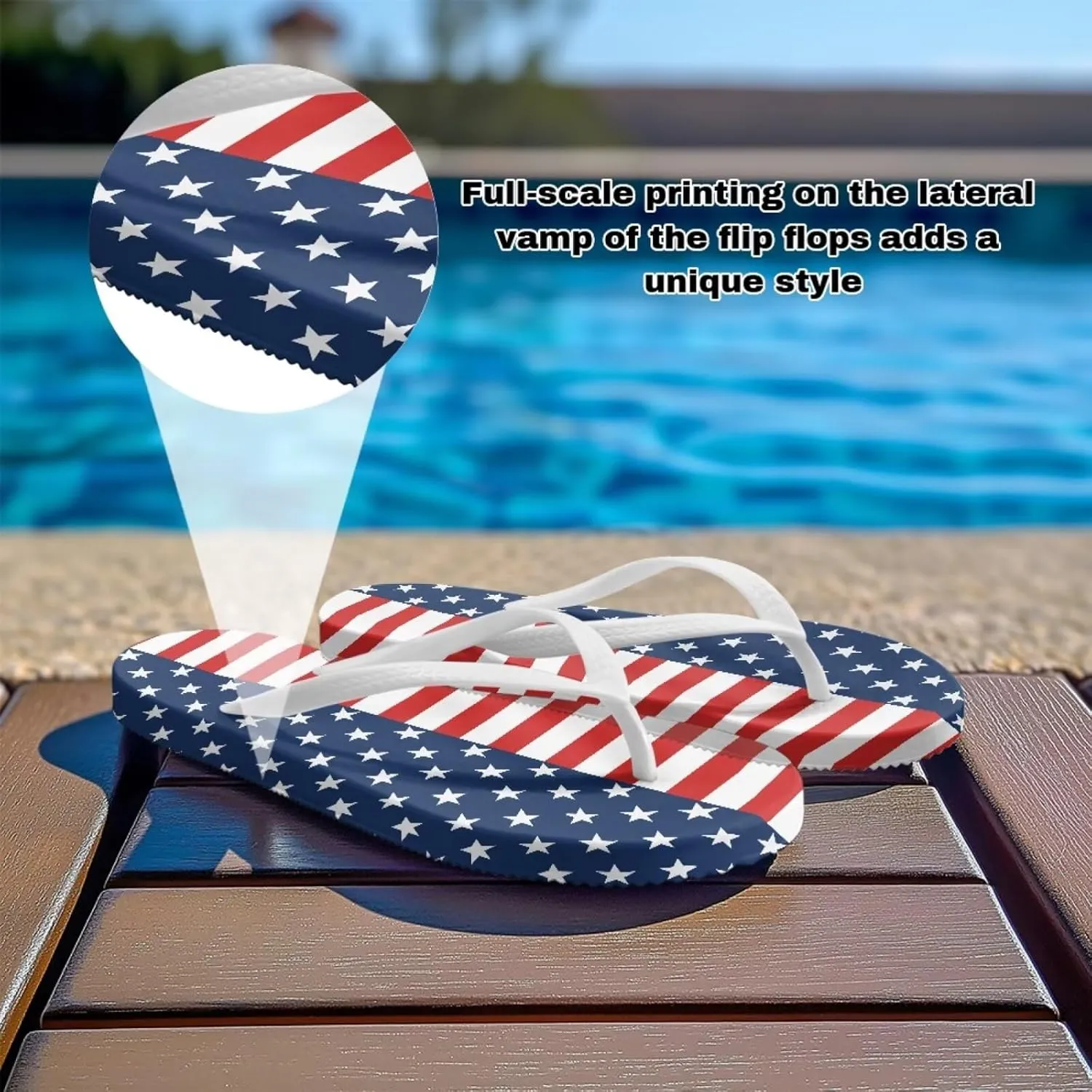 Howilath Women's Flip Flops Summer Travel Beach Slippers with EVA Sole Casual Non-Slip Thong Sandals Size 5-9