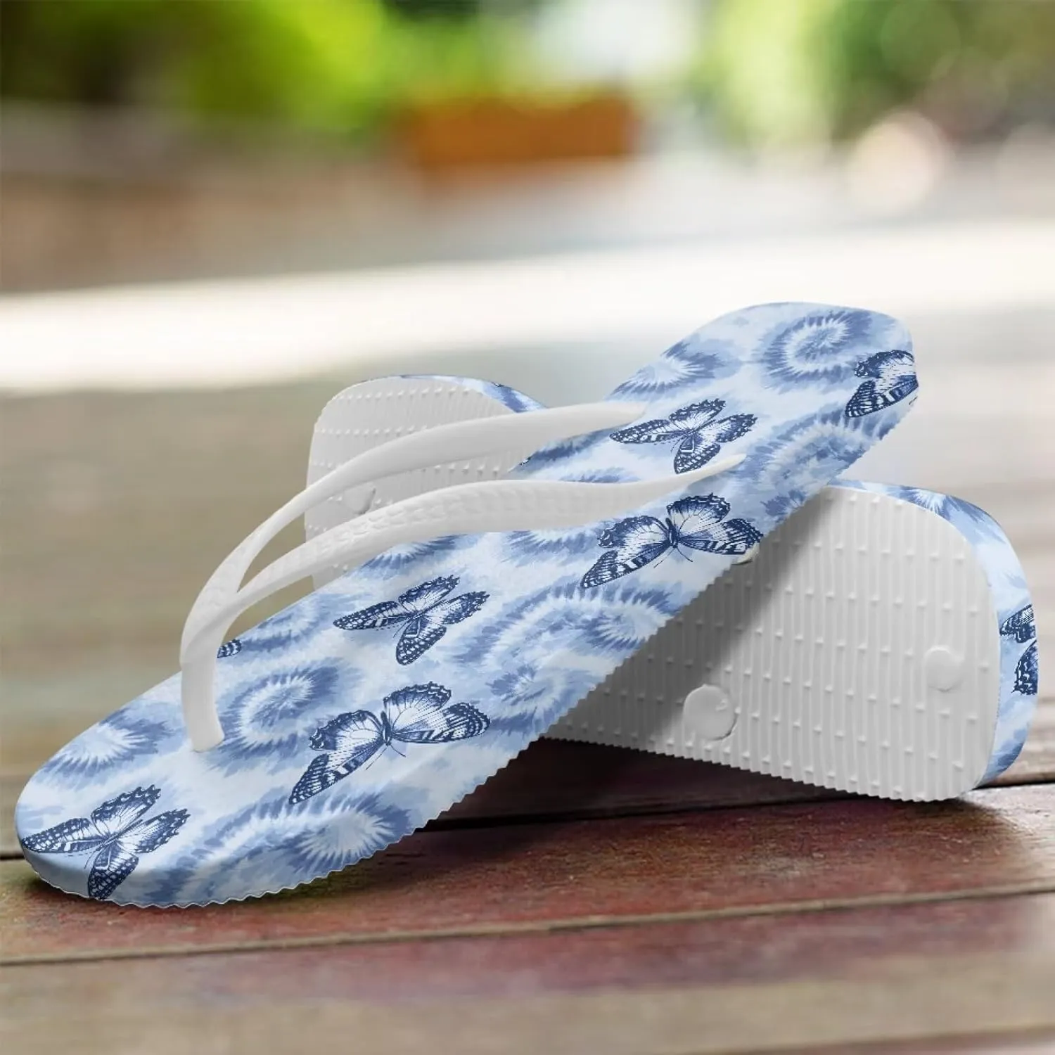 Howilath Women's Flip Flops Summer Travel Beach Slippers with EVA Sole Casual Non-Slip Thong Sandals Size 5-9