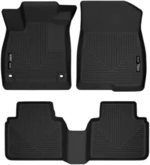 Husky Liners Weatherbeater Floor Mats | Fits 2018 - 2022 Honda Accord Sedan | Front & 2nd Row, 3-pc Black - 95741