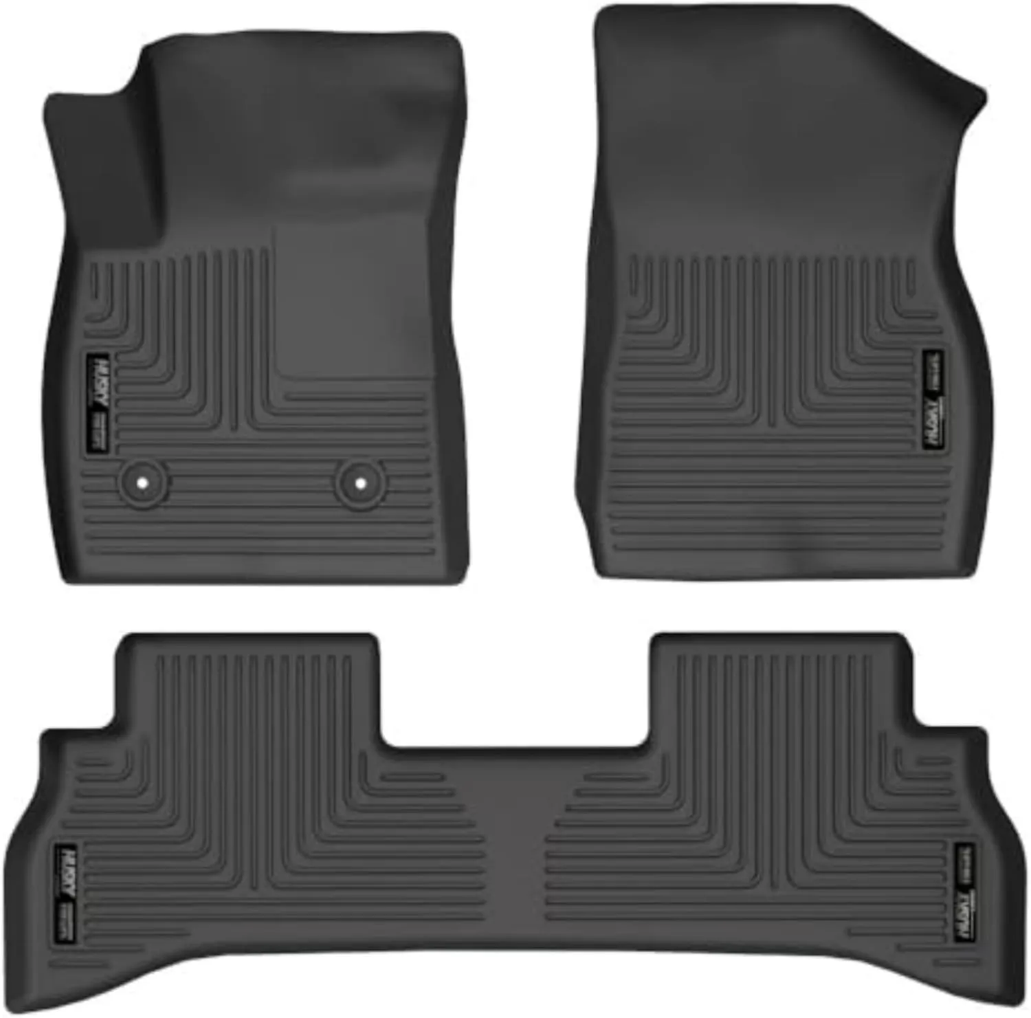 Husky Liners Weatherbeater Floor Mats | Fits 2021-2024 Buick Encore GX (Front Wheel Drive Only) | Front & 2nd Row, 3-pc Black - 95171