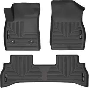 Husky Liners Weatherbeater Floor Mats | Fits 2021-2024 Buick Encore GX (Front Wheel Drive Only) | Front & 2nd Row, 3-pc Black - 95171