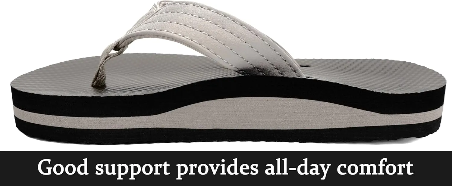 INMINPIN Kids Boys Girls Flip Flops Comfort Quick-Dry Beach Pool Aqua Thong Sandals(Little Kid/Big Kid)