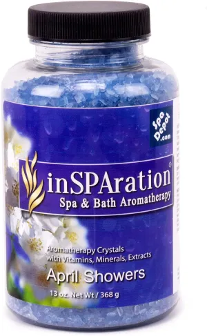 inSPAration April Showers Aromatherapy Crystals for Spa, Hot Tub & Bath 13 oz.