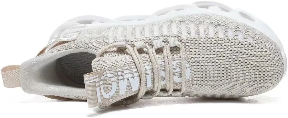 Jakcuz Women's Lace Up Walking Shoes Breathable Ultra Lightweight Sport Casual Ladies Girls Fashion Platform Sneakers