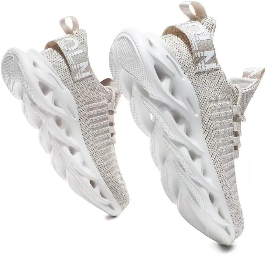 Jakcuz Women's Lace Up Walking Shoes Breathable Ultra Lightweight Sport Casual Ladies Girls Fashion Platform Sneakers