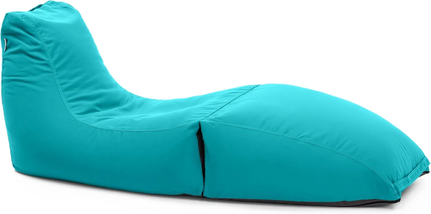 Jaxx Outdoor Prado Bean Bag Lounge Chair, Solid, Lagoon Blue
