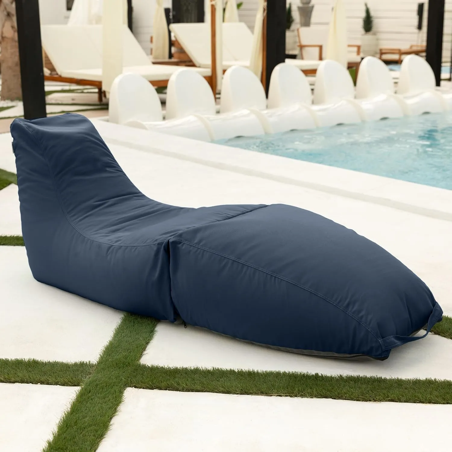 Jaxx Prado Outdoor Chaise Lounge, Navy