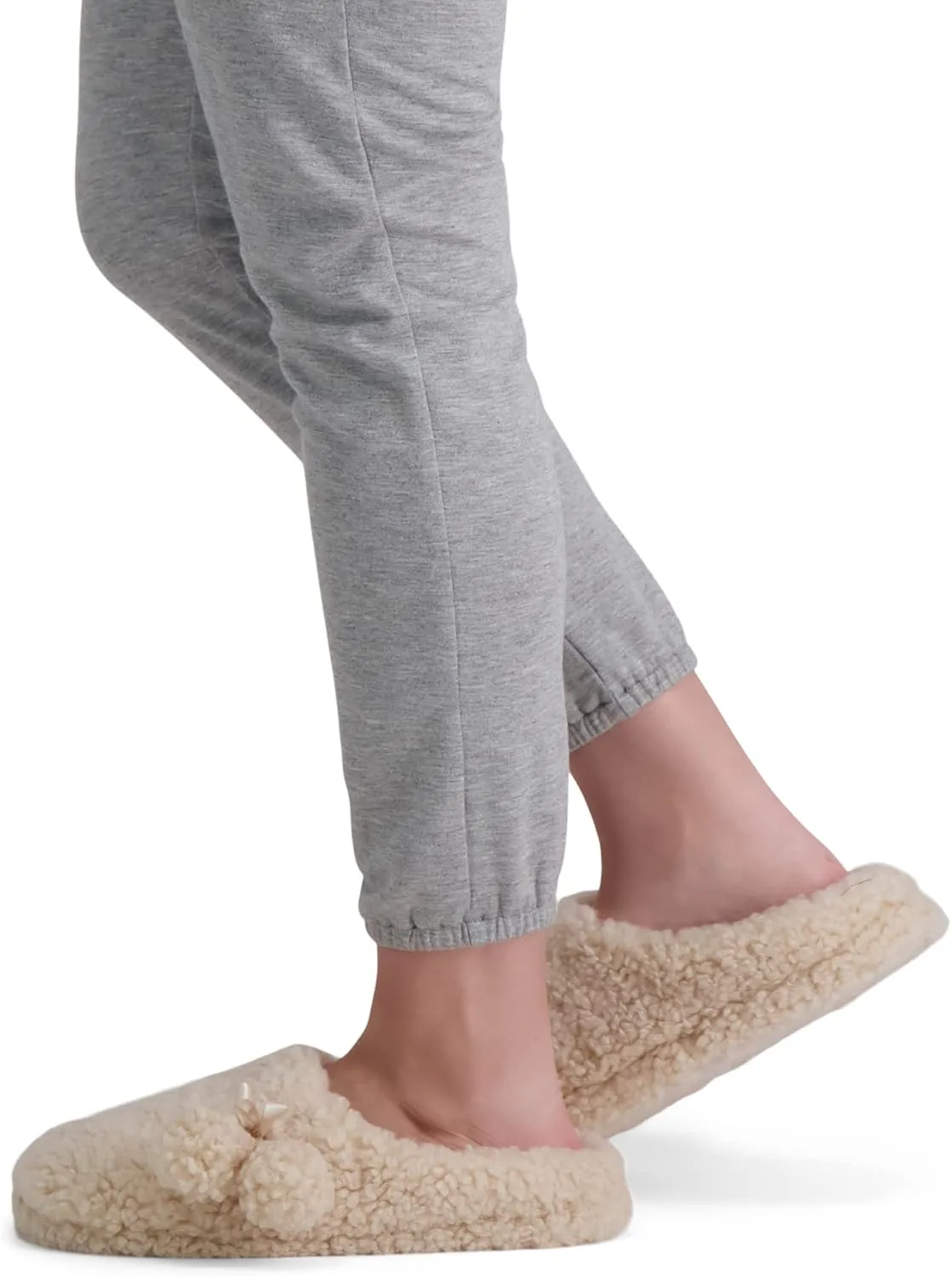 Jessica Simpson Women's Plush Marshmallow Slide on House Slipper Clog with Memory Foam