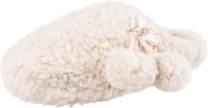 Jessica Simpson Women's Plush Marshmallow Slide on House Slipper Clog with Memory Foam