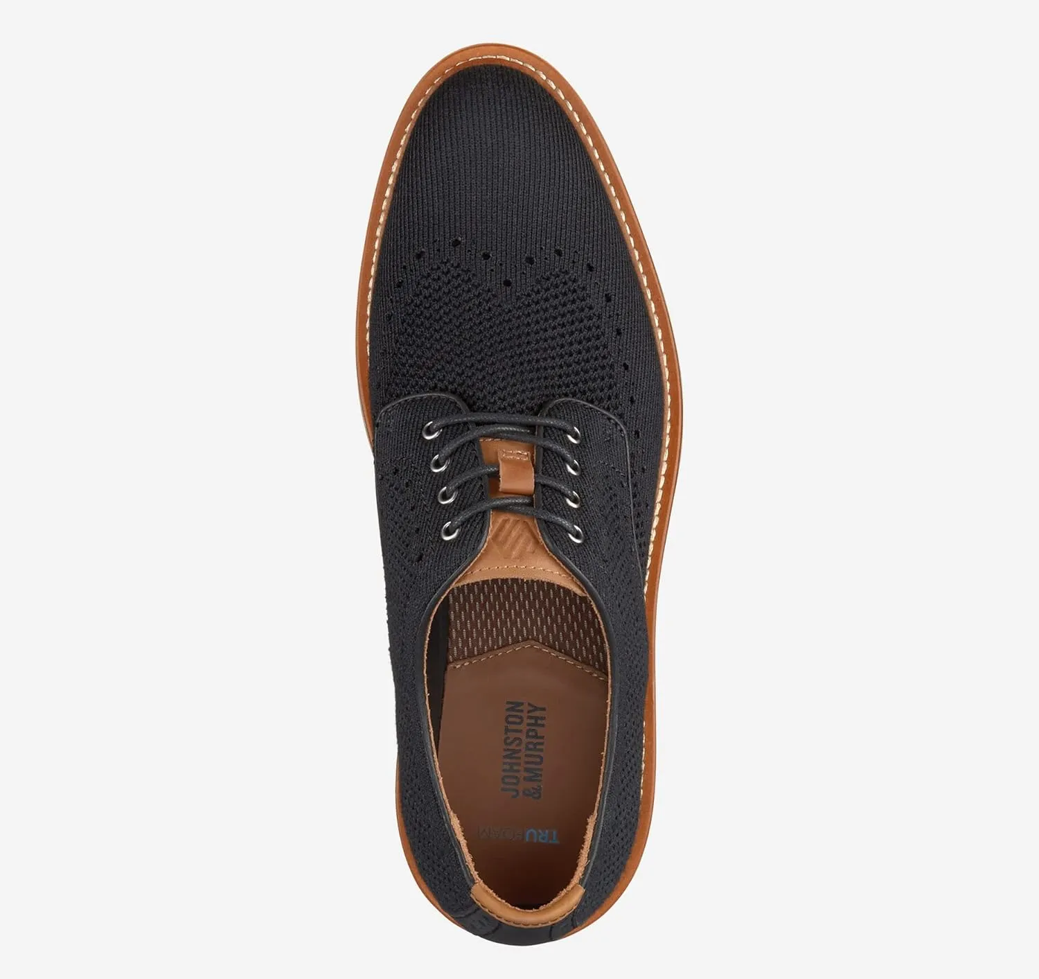 Johnston & Murphy Men's Upton Knit Wingtip Shoe