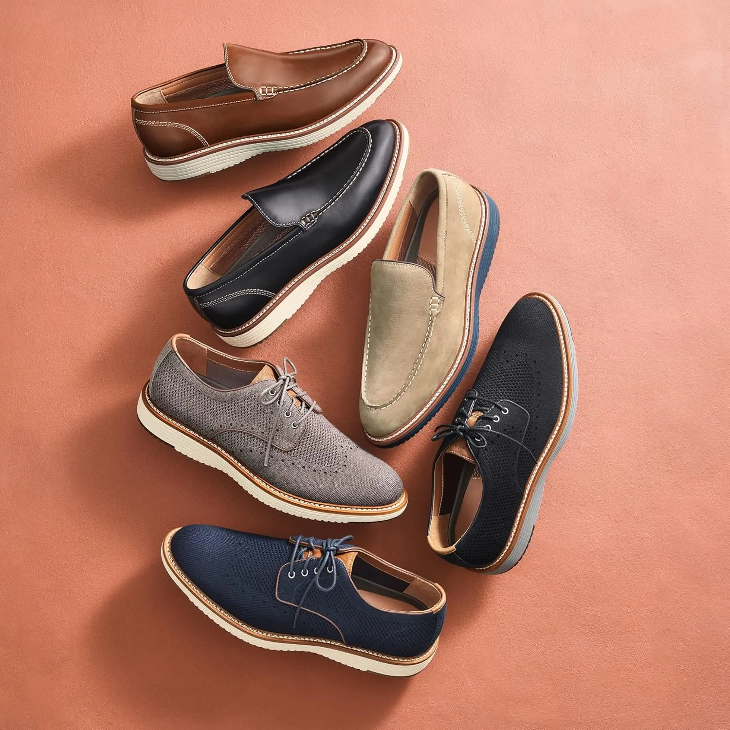 Johnston & Murphy Men's Upton Knit Wingtip Shoe
