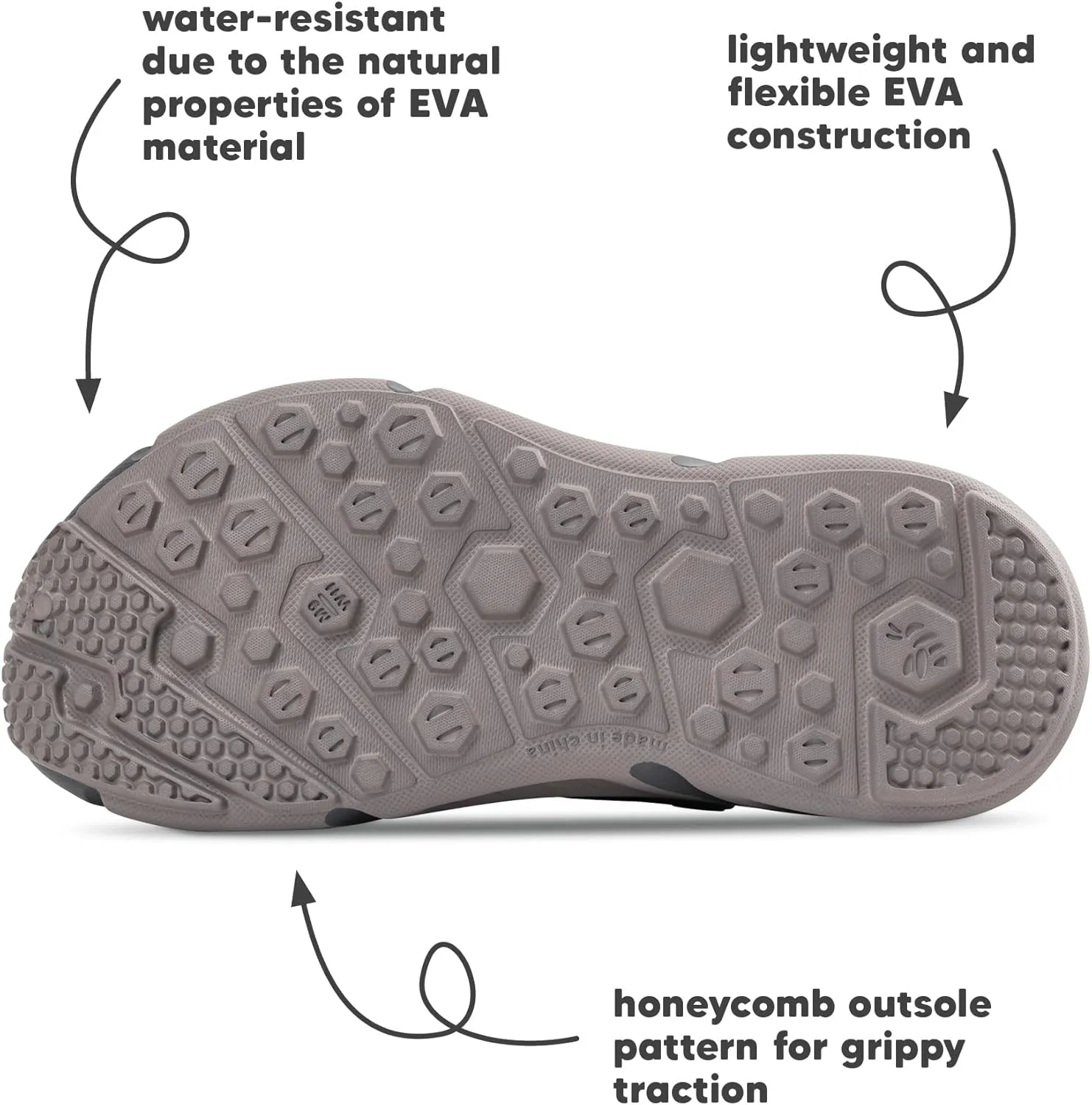 Joybees Men's Trekking Clog - Rubber Garden Clogs for Men, Outdoor Sport Sandals, Foam Water & Sand Shoes with Arch Support for Work, Waterproof