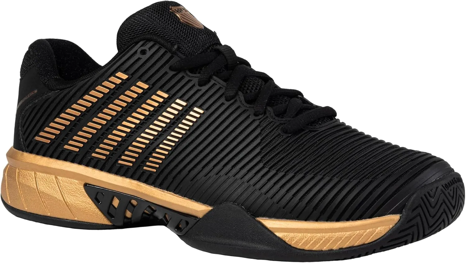 K-Swiss/Master Athletics Men's Hypercourt Express 2 Tennis Shoe (Black/Gold)