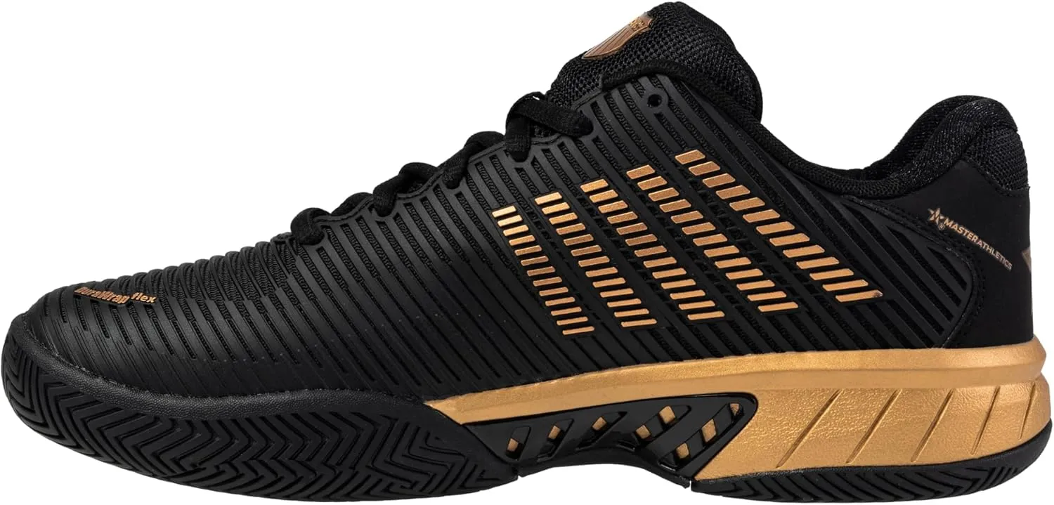 K-Swiss/Master Athletics Men's Hypercourt Express 2 Tennis Shoe (Black/Gold)