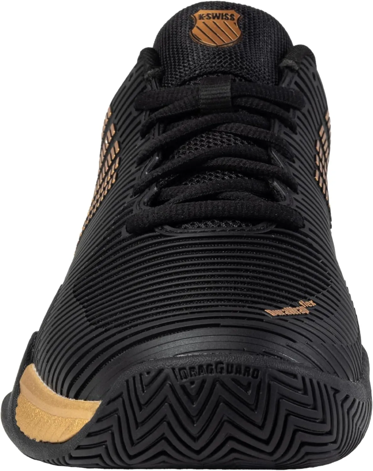 K-Swiss/Master Athletics Men's Hypercourt Express 2 Tennis Shoe (Black/Gold)