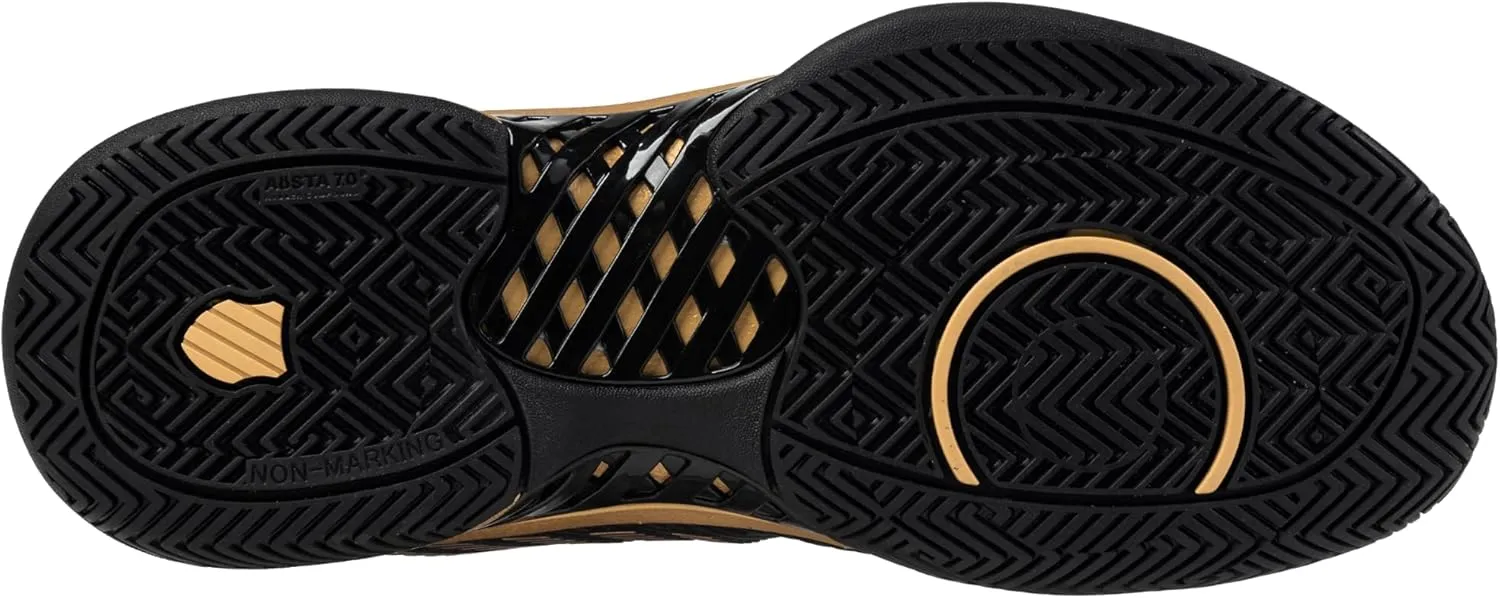 K-Swiss/Master Athletics Men's Hypercourt Express 2 Tennis Shoe (Black/Gold)