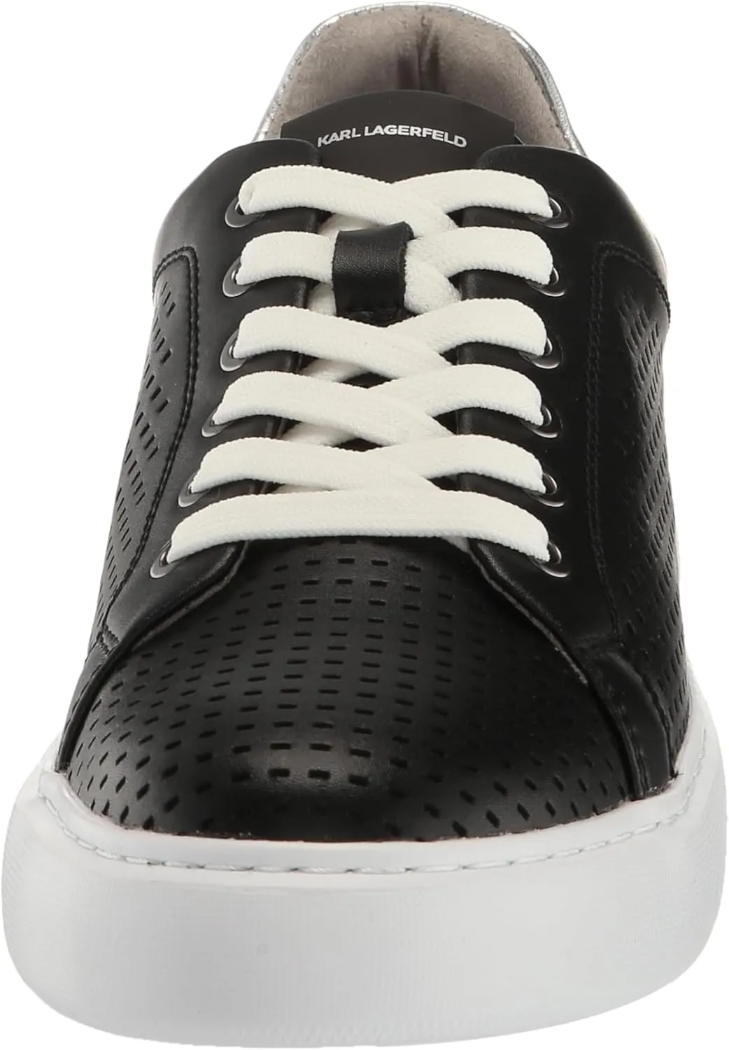 Karl Lagerfeld Paris Men's Recylced Leather Lace Up Sneaker