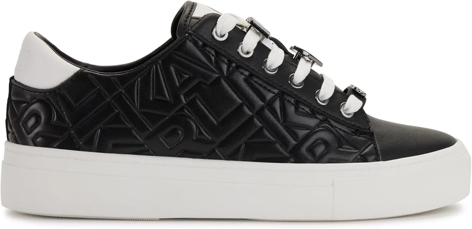 KARL LAGERFELD womens Cate Box Lace Up Sneaker