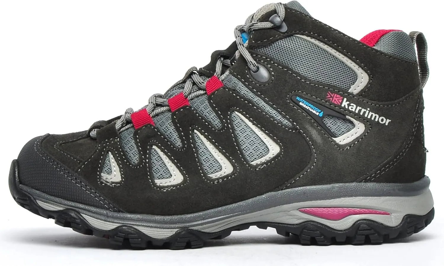 Karrimor Women's Isla Mid Ladies Weathertite Black High Rise Hiking Boots, 4 UK