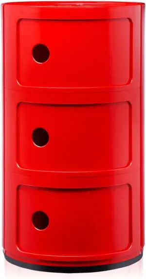 Kartell Componibili Drawer, Pack of 1, Red