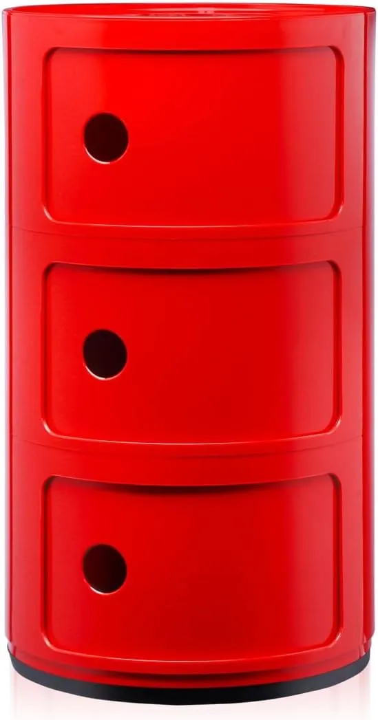 Kartell Componibili Drawer, Pack of 1, Red