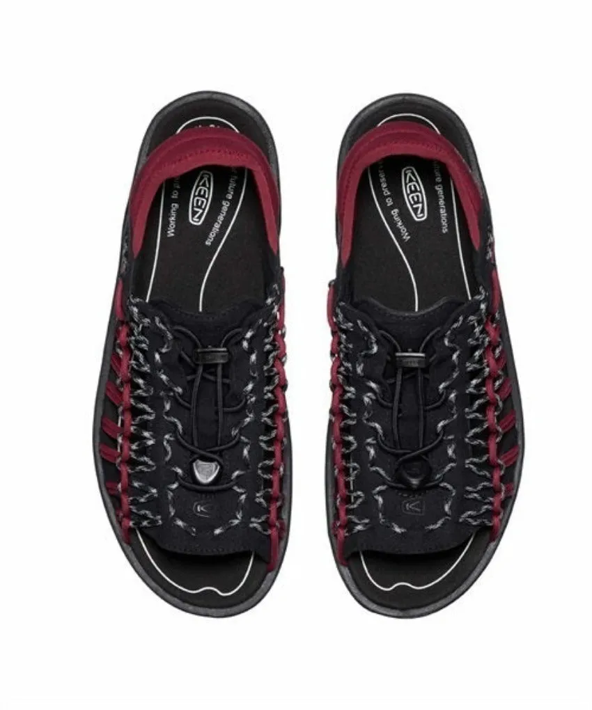 KEEN Uneek II OT M Black Merlot 1027288 Mens (LF)