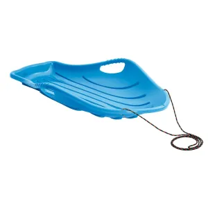 Kids Slide Plastic Snow Sledge Sea Shell Shape Rope Handle Speed Safe Stable Winter