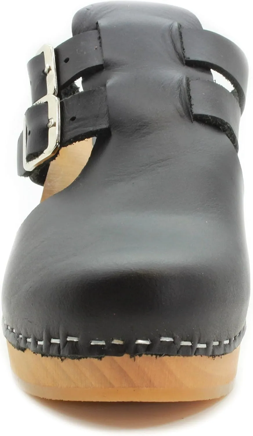 KLÄGN Swedish Wooden Mid-Heel Clogs