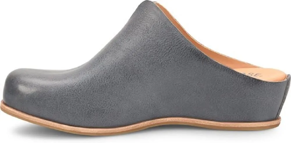 KORK-EASE Women's para Slip-On Leather Clog Flats with Comfort Cushioned Footbed