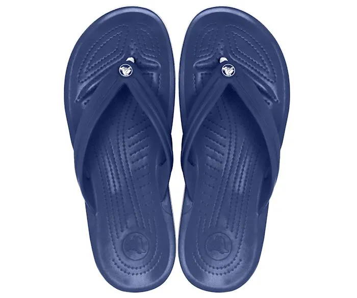 LADIES CROCBAND FLIP -NAVY