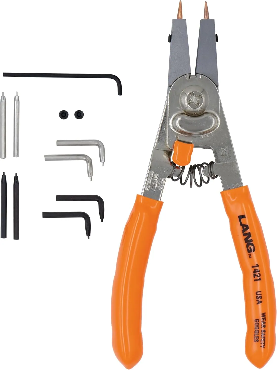 Lang Tools 1421 Internal/External Quick Switch Retaining Ring Pliers