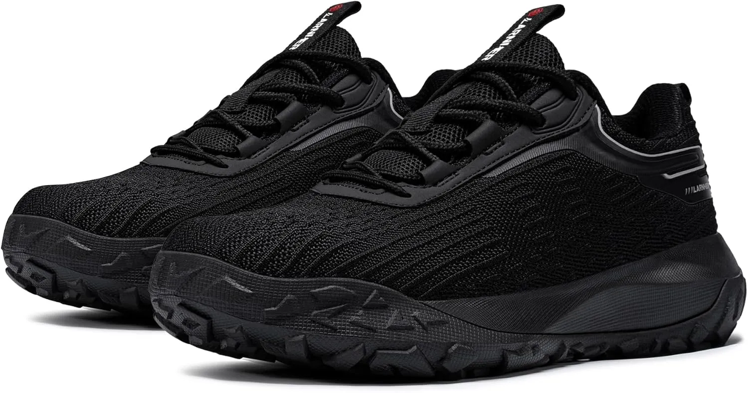 LARNMERN Steel Toe Shoes for Men Women Lightweight Comfortable Sneakers Breathable Indestructible Work Shoes