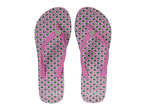 Lauren Ralph Lauren Shawna Flip-Flop Pink Eva Petal Flared Print 7 B (M)