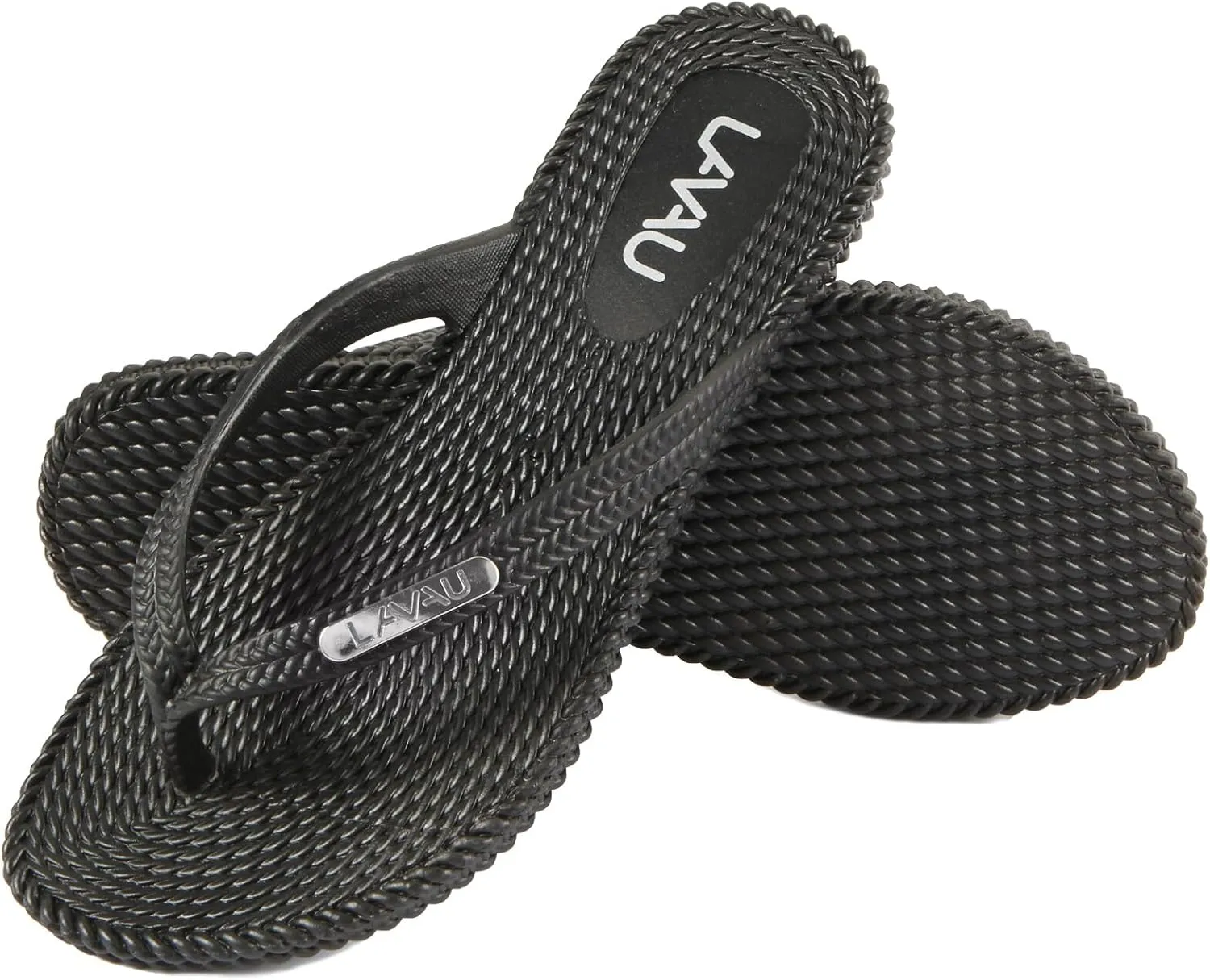 LAVAU Flip Flops for Women, Waterproof Non Slip Thong Sandals for Shower Beach Pool, Recyclable