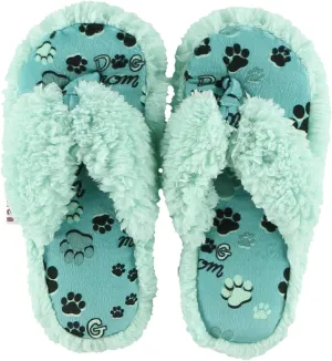 Lazy One Spa Flip-Flop Slippers for Women, Girls' Fuzzy House Slippers