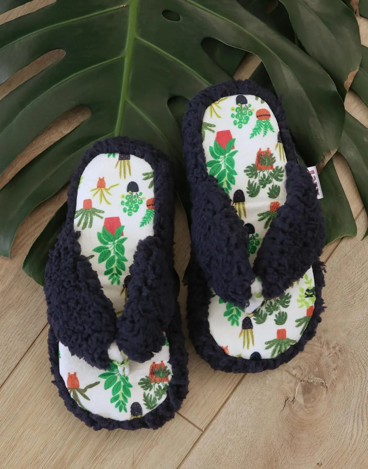 Lazy One Spa Flip-Flop Slippers for Women, Girls' Fuzzy House Slippers